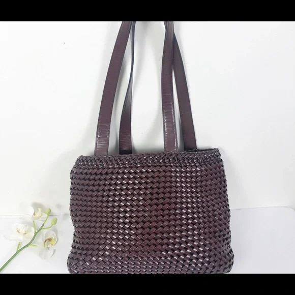 Nine West Woven Brown Shoulder Bag - Picture 3 of 12